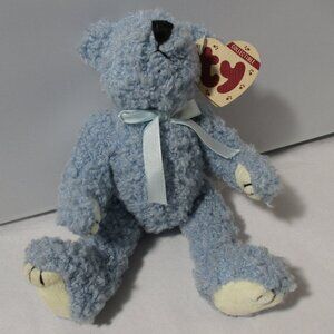 Collectible Ty Furry Baby Blue Teddy Bear Plush Bluebearry 1993
